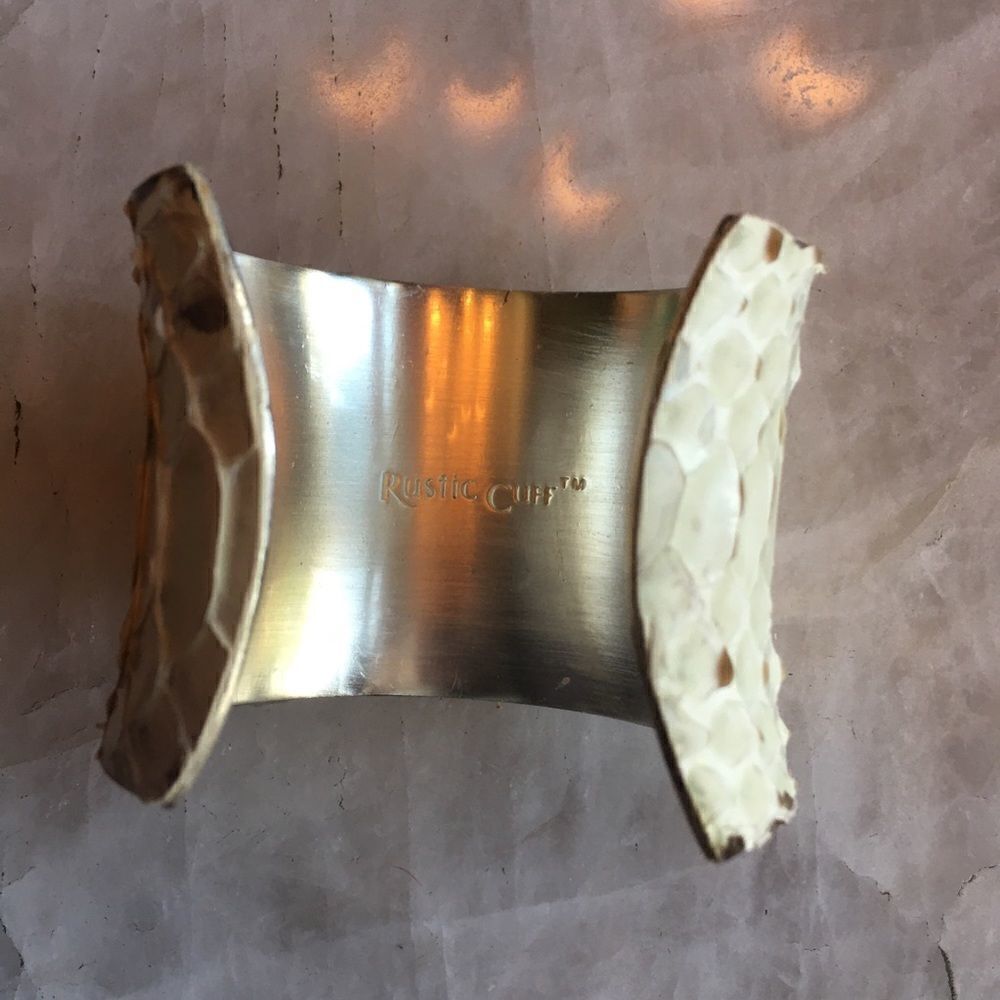 WHITE PYTHON 2” Cuff - Picture 2 of 8